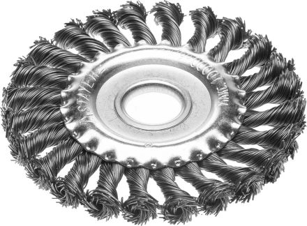 STAYER "PROFESSIONAL". Щетка дисковая для УШМ, жгутированная стальная проволока 0,5мм, 175ммх22мм 35120-175 купить в Челябинске