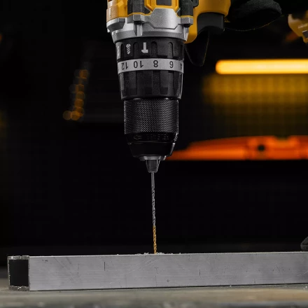 Сверло спиральное по металлу Denzel  2 х 86 мм Р6М5, Golden Tip, удлиненное, 2шт., 718245 купить в Челябинске