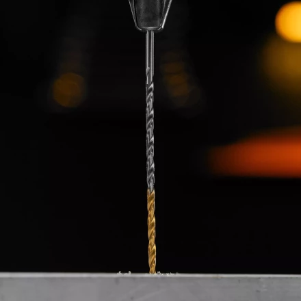 Сверло спиральное по металлу Denzel  2 х 86 мм Р6М5, Golden Tip, удлиненное, 2шт., 718245 купить в Челябинске