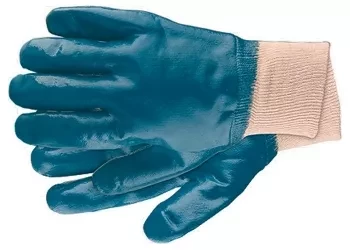 Перчатки рабочие из трикотажа с нитриловым обливом, манжет L СИБРТЕХ 67757 купить в Челябинске