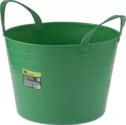 Ведро гибкое сверхпрочное 14 литров зеленое СИБРТЕХ 67501