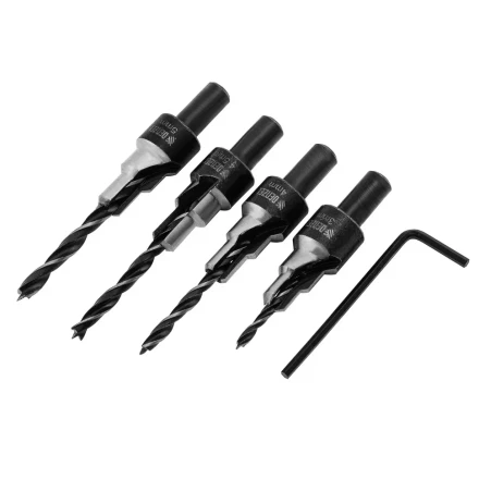 Набор сверл под конфирмат Denzel 704240, 3-5 мм, набор 4 шт купить в Челябинске