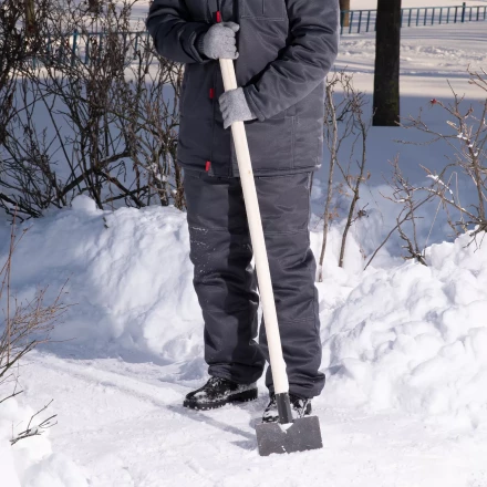 Ледоруб-скребок Сибртех 61664, 200 мм, 1 кг, деревянный черенок, Россия купить в Челябинске