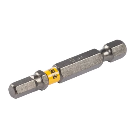 Бита HEX 5х50, сталь S2, шестигранный профиль, 10 шт. Е 6,3 Denzel 11663 купить в Челябинске