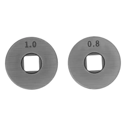 Подающий ролик, V профиль под стальную проволоку 0,8-1мм, посадка квадрат, 2 шт Denzel 93651