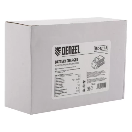 Устройство зарядное Denzel для аккумуляторов IBC-12-1.8, Li-Ion, 12 В, 1.8 А, 28451 купить в Челябинске