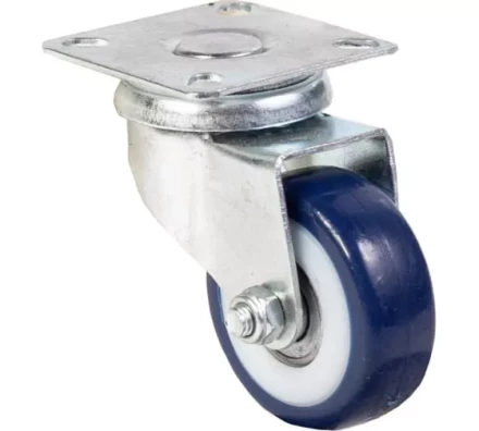 Колесо аппаратное поворотное SCv 25 50 мм (синяя резина) 1027147 купить в Челябинске