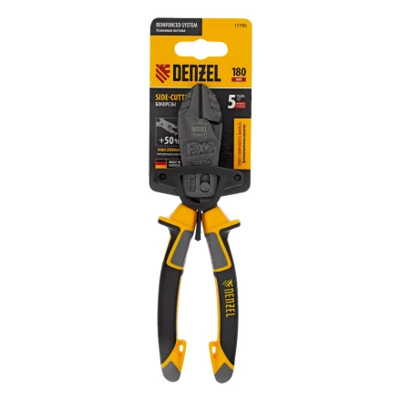 Бокорезы 180 мм Denzel 17785, усиленные, трехкомпонентные рукоятки купить в Челябинске