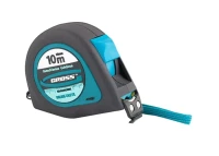 Рулетка "Ergonomisch",10 м x 25 мм, магнитный обрезиненный зацеп  GROSS 31105
