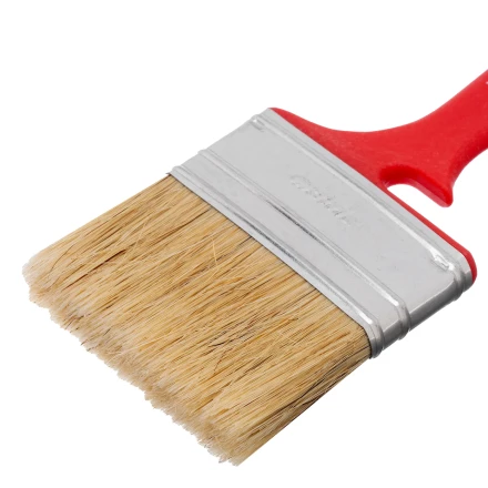 Кисть флейцевая для эмалей, 70х12 мм, натуральная щетина, пластиковая рукоятка// MTX 833539 купить в Челябинске