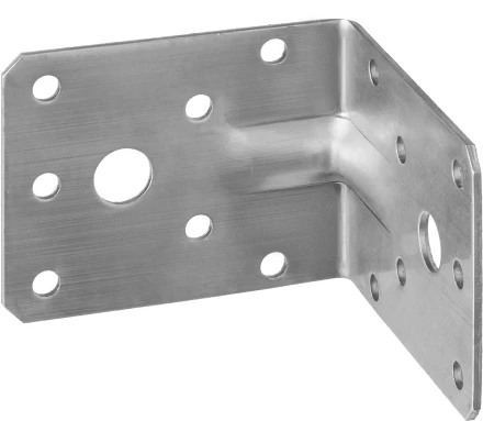 ЗУБР УНКУ-2.0, 55 x 70 x 70 x 2 мм, усиленный нержавеющий крепежный уголок, Профессионал (310516-55) купить в Челябинске