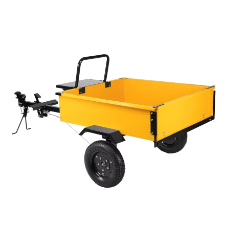 Прицеп для мотоблока Denzel TT-500, оцинк., груз. 500 кг, рег. сцепка, колеса 4.00-10, в упаковке купить в Челябинске