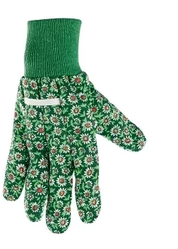 Перчатки садовые х/б ткань с ПВХ точкой, манжет, S PALISAD 67761 купить в Челябинске