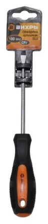 Отвёртка шлицевая SL5 100 мм Вихрь купить в Челябинске