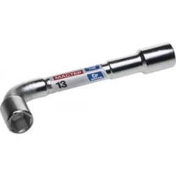 Ключ торцовый ЗУБР "МАСТЕР" двухсторонний L-образный, проходной, 13мм 27185-13