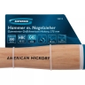 Молоток-гвоздодер GROSS 10413, 380 г, угол 75, магнит, обрезиненная рукоятка American Hickory купить в Челябинске