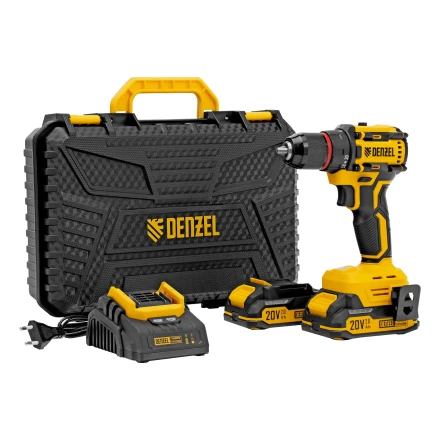 Дрель-шуруповерт аккумуляторная бесщет. CDH-BL-20, Li-Ion, 20 В// Denzel 26123 купить в Челябинске
