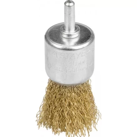 STAYER &quot;PROFESSIONAL&quot;. Щетка кистевая для дрели, витая стальная проволока 0,3мм, 30мм 35113-30 купить в Челябинске