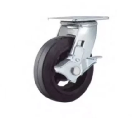 Колесо большегрузное поворотное SCdb 85 250 мм обрезиненное с тормозом (N) 1027140 купить в Челябинске