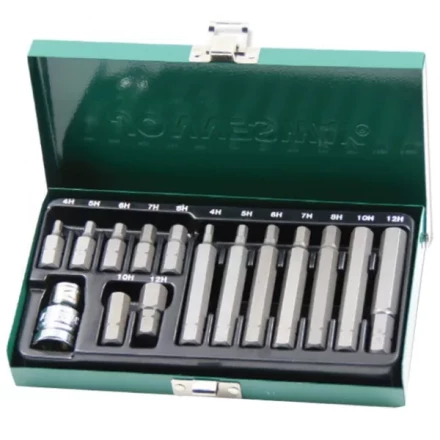 Набор вставок-бит шестигранных 30-75мм  4-12мм 15 предметов Jonnesway S29H4115S 47396 купить в Челябинске