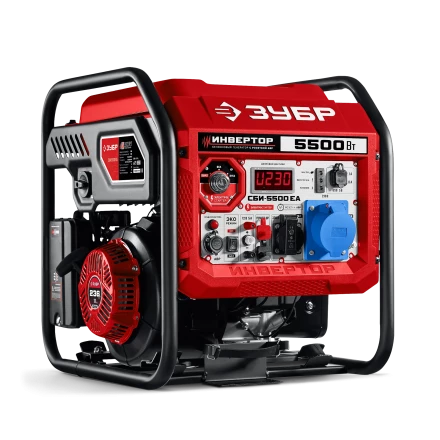 ЗУБР 5500 Вт, инверторный генератор с электростартером и розеткой АВР (СБИ-5500ЕА) купить в Челябинске
