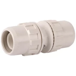 Соединитель ЗУБР &quot;ШиреФит&quot; &quot;штуцер с гайкой - штуцер с гайкой&quot;, 32мм 51490-32