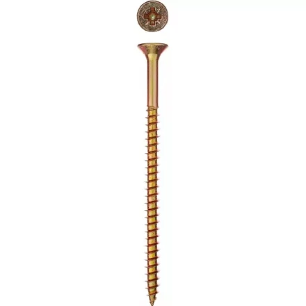 Шурупы ЗУБР &quot;МАСТЕР&quot; по дереву желтопассивированные, 6.0x60мм, 12шт 300396-60-060 купить в Челябинске