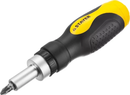 Набор STAYER "MASTER" "HERCULES": Отвертки, реверс отвертка, биты 35шт, адаптер для торц голов, торц голов 9шт, 46 предм 25084-H46 купить в Челябинске