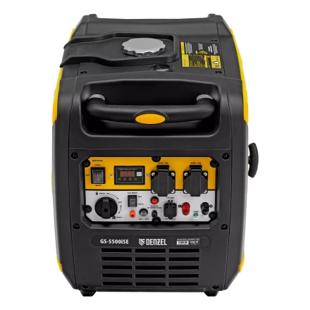 Генератор инверторный Denzel GS-5500iSE, 5,5 кВт, 230 В, закрытый корпус,электростартер купить в Челябинске