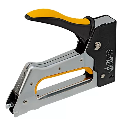 Степлер металлический, скобы в комплекте, 2К рукоятка, тип 53, 6-10 мм Denzel 40222 купить в Челябинске