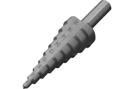 Сверло ступенчатое по металлу, Сибртех 723012, 4-6-8-10-12-14-16-18-20 мм, 4241 купить в Челябинске