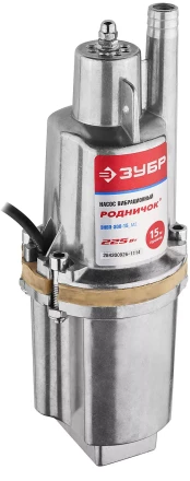 Насос ЗУБР &quot;Родничок&quot; вибрационный, погружной, для чистой воды, 18 л/мин, напор 60м, шнур 15м, 225Вт ЗНВП-300-15_М2_Х купить в Челябинске