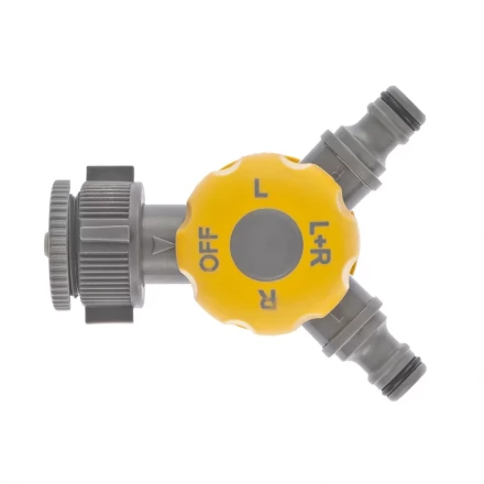 Разветвитель двухканальный с внутренней резьбой 3/4&quot; - 1&quot; с переключателем PALISAD LUXE 66239 купить в Челябинске