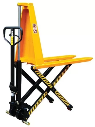 Рохля гидравлическая PROLIFT с ножничным подъемом JF-1000 колеса полиуретан вилы 1150x550 мм купить в Челябинске