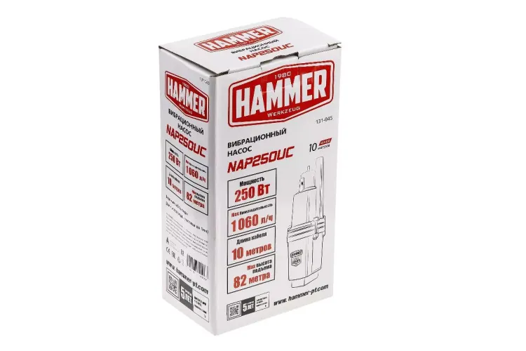 Вибрационный насос HAMMER NAP250UC(10) купить в Челябинске