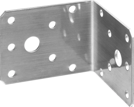 ЗУБР НКУ-2.0, 55 x 70 x 70 x 2 мм, нержавеющий крепежный уголок, Профессионал (310526-55) купить в Челябинске