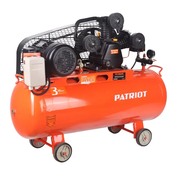Компрессор масляный поршневой ременной PATRIOT PTR100/670 купить в Челябинске