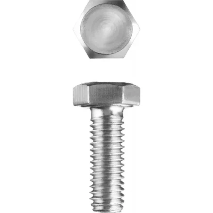 Болт ЗУБР &quot;МАСТЕР&quot; с шестигранной головкой, ГОСТ 7798-70, класс прочности 5.8, оцинкованный, M20x60мм, 5кг 303080-20-060 купить в Челябинске