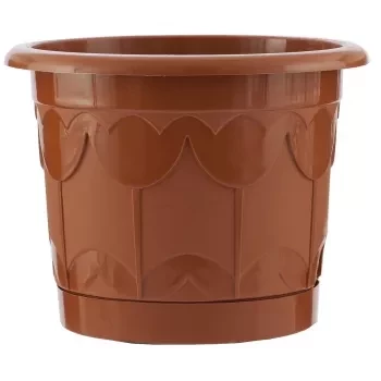 Горшок Тюльпан с поддоном терракотовый 2,9 л PALISAD 69242 купить в Челябинске