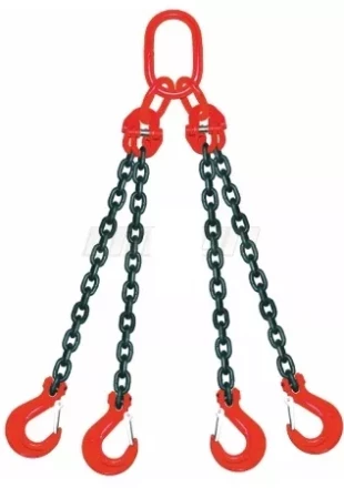 Строп цепной четырехветвевой 4СЦ 26.5 т L=8 м 8 кл с ОВ 26.5т купить в Челябинске