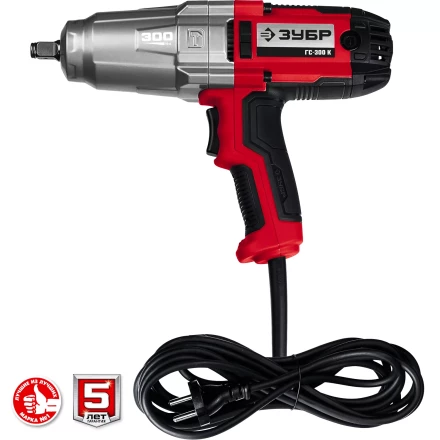 ЗУБР 300 Н·м, 350 Вт, кейс, ударный гайковерт (ГС-300 К) купить в Челябинске