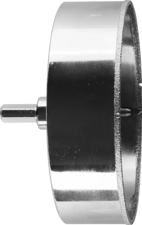 Коронка ЗУБР алмазная в сборе по кафелю, керамике с центрирующим сверлом и имбусовым ключом, зерно 60, 120мм 29850-120 купить в Челябинске