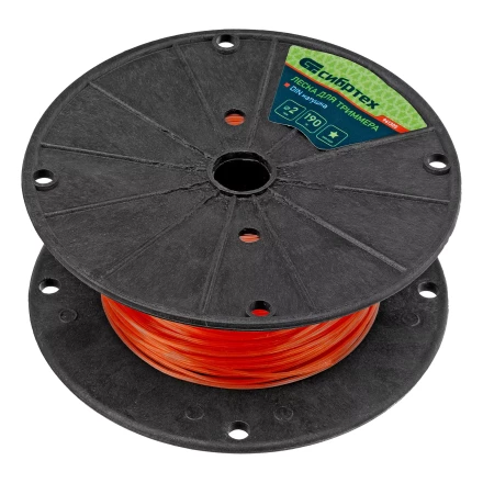 Леска для триммера звезда, на DIN катушке, 2.0 мм х 190 м, Россия Сибртех 961305 купить в Челябинске