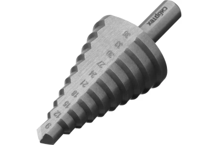 Сверло ступенчатое по металлу Сибртех 723014, 9-12-15-18-21-24-27-30-33-36 мм, 4241 купить в Челябинске