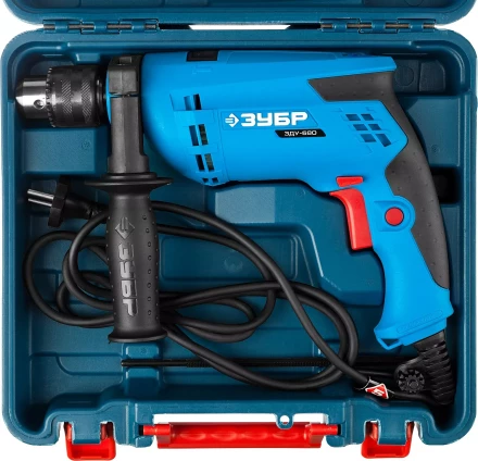 Дрель ударная + кейс ЗДУ-680 ЭРКМ2 серия ПРОФЕССИОНАЛ купить в Челябинске