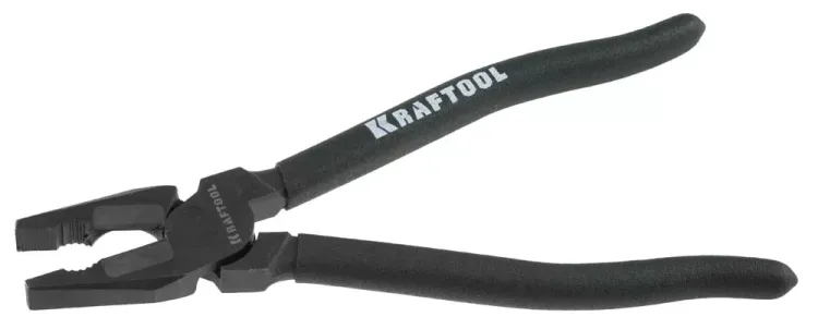 Плоскогубцы KRAFTOOL "KarbMax" комбинированные, с твердосплавными вставками, покрытие оксидированное с полировкой, 220мм 22018-1-22 купить в Челябинске