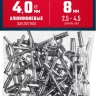 ЗУБР 4.0 x 8 мм, 50 шт, алюминиевые заклепки, Профессионал (313106-40-08) купить в Челябинске