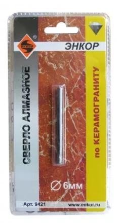 Сверло алмазное по керамограниту ф 6 мм 9421 купить в Челябинске