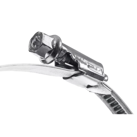 ЗУБР Х-9Н, 50 - 70 мм, накатная лента 9 мм, цинк, 50 шт, червячный хомут (37807-70) купить в Челябинске