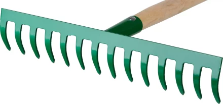 Грабли РОСТОК садовые с черенком, 14 прямых зубцов 421901-14 купить в Челябинске